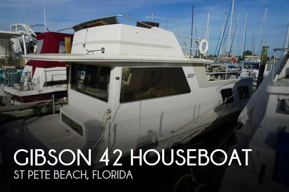 For Sale Used 1987 Gibson 42 Houseboat In St Pete Beach Florida