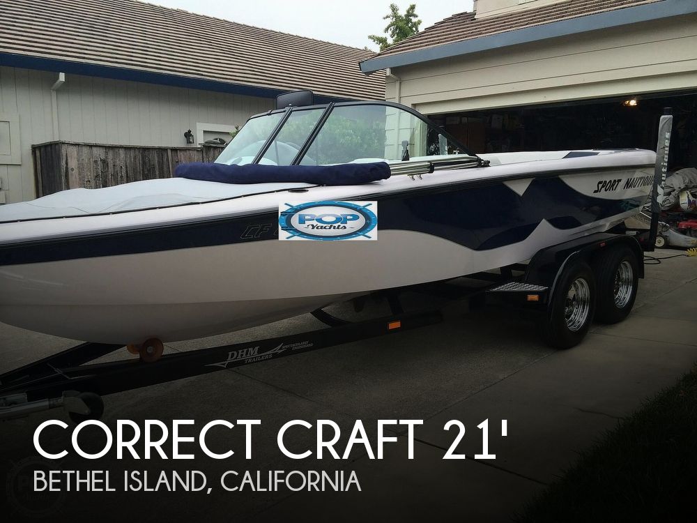 2001 21 foot Correct Craft Sport Nautique Power boat for Sale in Bethel